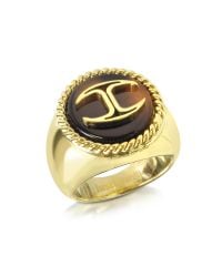 Just Cavalli | Metallic Gold Plated Women's Ring | Lyst
