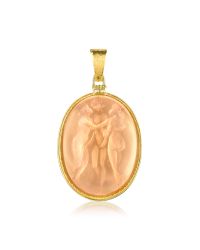 Tagliamonte | Pink Three Graces - 18k Gold Mother Of Pearl Cameo Pendant | Lyst