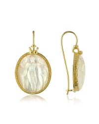Tagliamonte - White Three Graces - 18k Gold Mother Of Pearl Cameo Earrings - Lyst