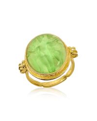 Tagliamonte - Three Graces - 18k Gold Green Mother Of Pearl Cameo Ring - Lyst