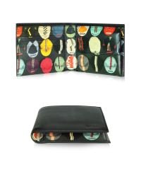 Paul Smith - Black Leather Cycling Caps Print Interior Billfold And Coin Wallet for Men - Lyst