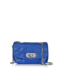 Zadig & Voltaire | Cobalt Blue Quilted Leather Skinny Love Clutch | Lyst