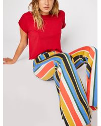 Free People Multicolor Just Float On Printed Flare Jeans By We The Free