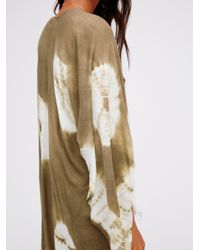 Free People Natural Spellbound Tie Dye Kimono