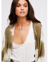 Free People Natural Spellbound Tie Dye Kimono