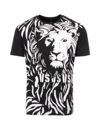 Versus - Black Lion Print T-shirt for Men - Lyst