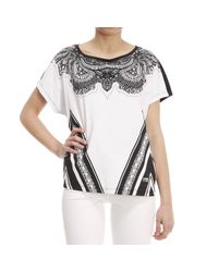 Class Roberto Cavalli | Black Roberto Cavalli Women's Top | Lyst