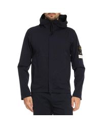 Stone Island Blue Jacket Men for men