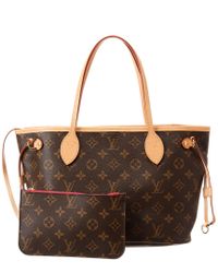 Louis Vuitton Monogram Canvas Neverfull Pm Nm in Brown - Lyst