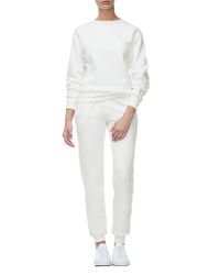 GOOD AMERICAN White The Twisted Seam Pant