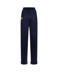 Burberry Blue Archive Logo Jersey Sweatpants