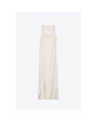 Helmut Lang | White Slit Halter Dress | Lyst