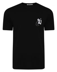 Undercover Black Contrast Script Logo T-shirt for men