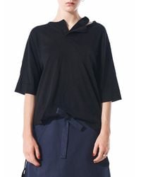 Phoebe English - Blue Deconstructed Polo Top - Lyst