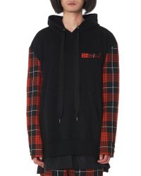Kidill - Red Check Hooded Pullover - Lyst
