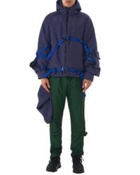Cottweiler - Blue Strapped Hooded Jacket for Men - Lyst