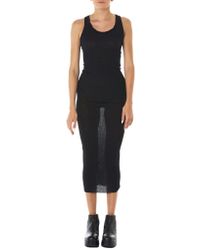Isabel Benenato - Black Tank Pencil Dress - Lyst