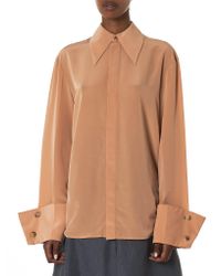 Awake - Natural Flared Cuff Shirt - Lyst