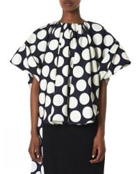 Awake - Black Polkadot Top - Lyst