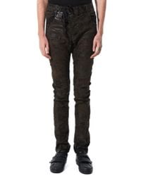 Boris Bidjan Saberi - Black Waxed Denim Trousers for Men - Lyst