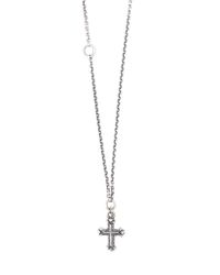 Werkstatt:münchen - Metallic Cross Chain Necklace for Men - Lyst