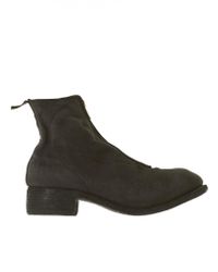 Guidi - Multicolor Front-zip Linen Boots - Lyst