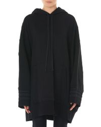 Vera Wang - Black Oversized Hooded Sweater - Lyst