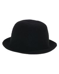 Scha - Black Upturned Felt Derby Hat for Men - Lyst