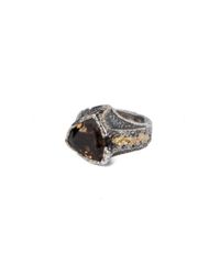 Tobias Wistisen - Metallic Antique Triangle Stone Ring - Lyst