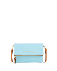 Dooney & Bourke Blue City Foldover Zip Crossbody