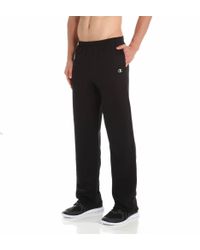 Champion Men/'s Eco 9 oz Open-Bottom Fleece Pant with Pockets P800 S-2XL