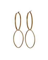 Sarah Macfadden Jewellery - Metallic Sterling Silver & 14kt Gold Elizabeth Hoop Earrings - Lyst