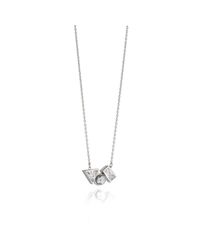 Fiorelli - Metallic Crystal And Pearl Necklace - Lyst