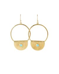 EMELLi Jewellery - Metallic Empire Turquoise Earrings - Lyst