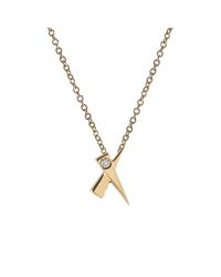 Daou Jewellery - Metallic Kiss Diamond Pendant - Lyst