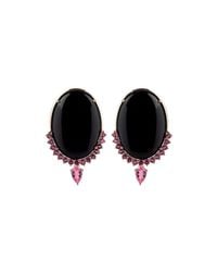Joana Salazar - Multicolor Contrasting Oval Earrings - Lyst
