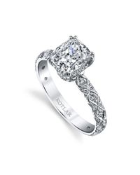 Harry Kotlar - Metallic Kotlar Cushion Criss Cross Artisan Pave Ring - Lyst
