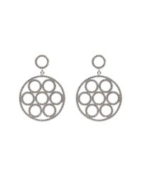 Latelita London - Metallic 925 Sterling Silver Micro Pave Olympics Earring - Lyst