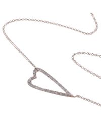 Reeves and Reeves - Multicolor Open Heart Necklace With Diamond Detail - Lyst