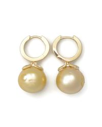 Donna Pizarro Designs - Metallic 14kt Baroque Golden South Sea Earrings - Lyst