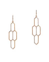 Bridget King Jewelry - Multicolor Diamond Rose Honeycomb Earrings - Lyst