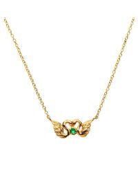 Matina Amanita - Metallic Swan Kiss Necklace Gold - Lyst