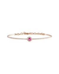 Daou Jewellery - Multicolor Orbit Bangle – Ruby And Diamond - Lyst