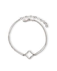 Maviada - Metallic Bodrum Rhodium Plated Sterling Silver Bracelet Small - Lyst