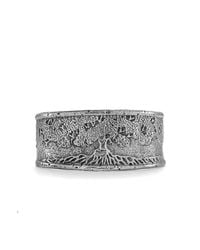 House of Alaia - Metallic Tree Of Life Cuff Bracelet In Silver - Lyst