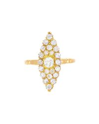Alexis Danielle Jewelry - Metallic Art Deco Marquis Shape Diamond Ring - Lyst