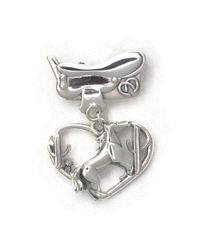 Donna Pizarro Designs - Metallic Sterling Silver Horse Brooch With Saddle And Desert Cactus - Lyst