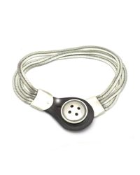 Annika Rutlin - Metallic Button Bracelet Triple Chain - Lyst