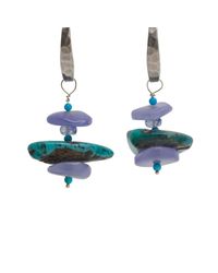Lainey Papageorge Designs - Blue Nice Meets Native Earrings - Lyst