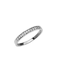 QP Jewellers - Metallic Diamond Half Eternity Wedding Ring In 9kt White Gold - Lyst